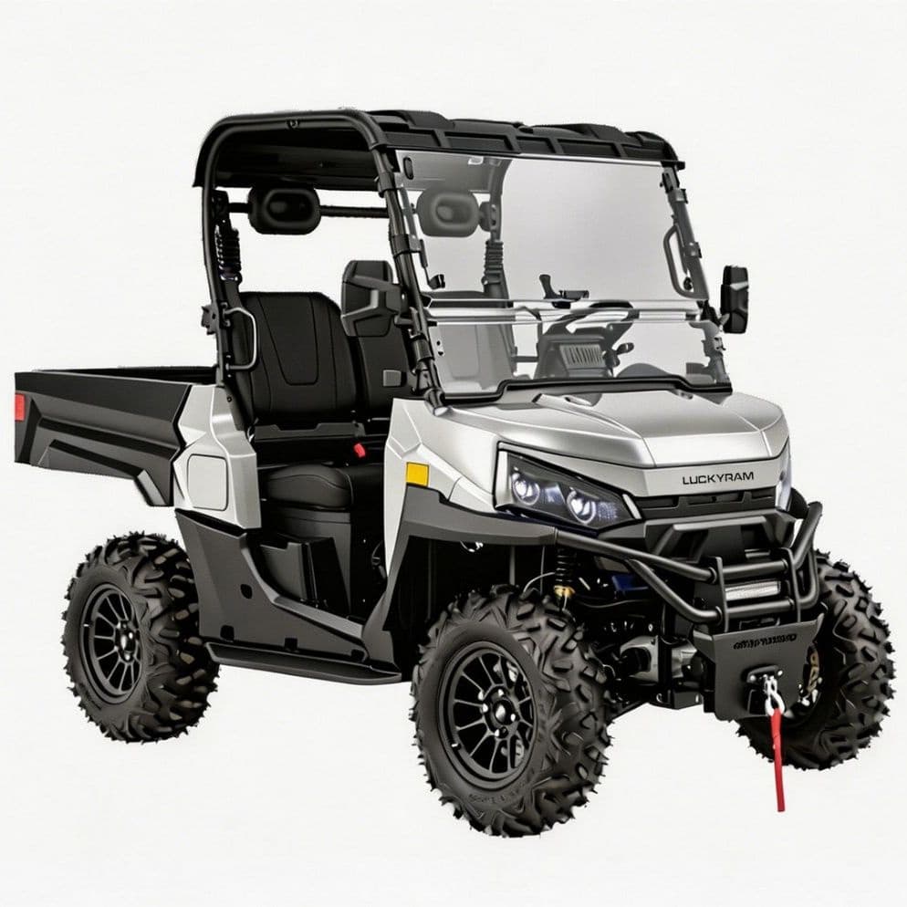 10KW AC мотор 4WD Electric UTV 1000kg Влечење за ловечки ранч