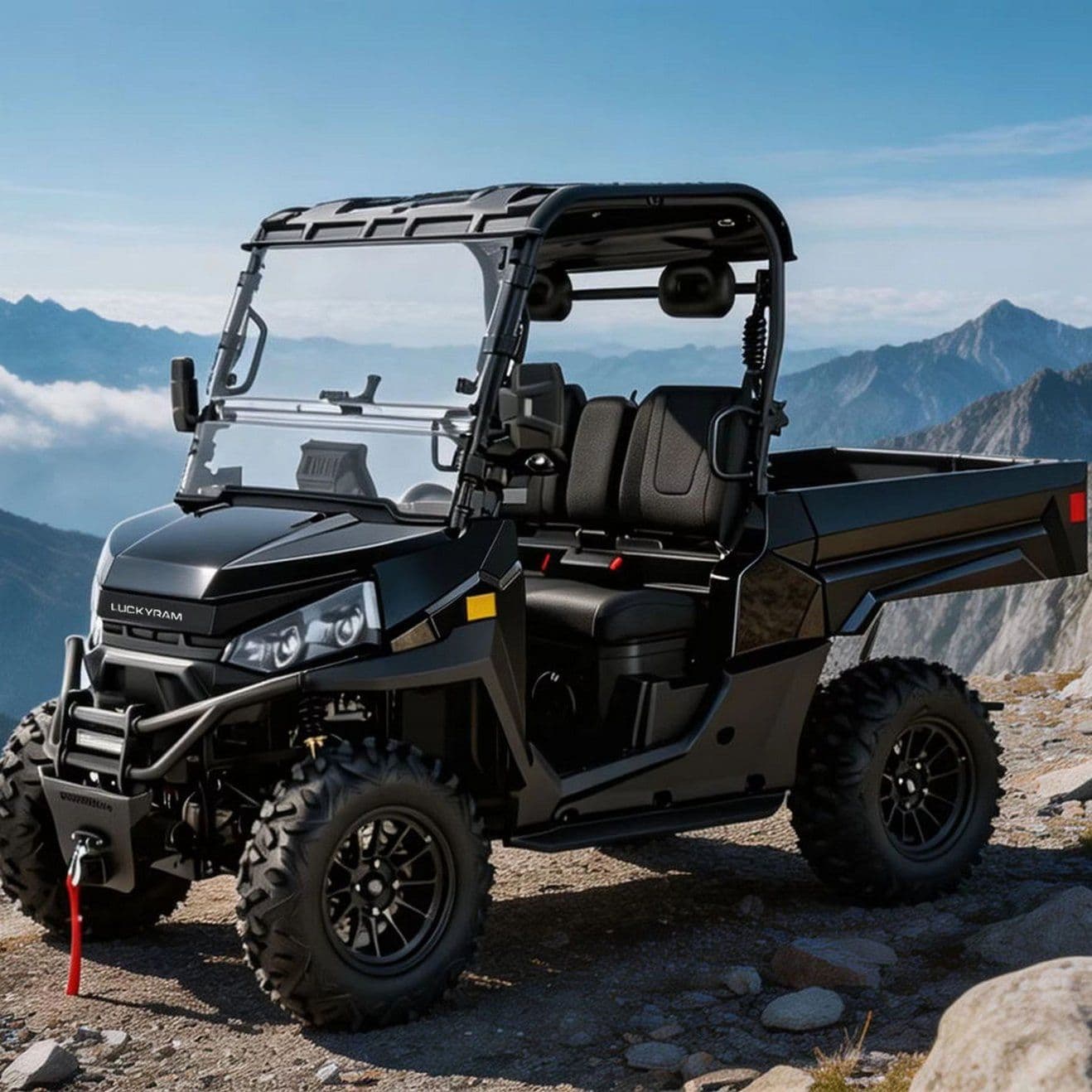 4WD Electric UTV for Farm Ranch 14-инчни Off Road Пневматици од 350 кг.