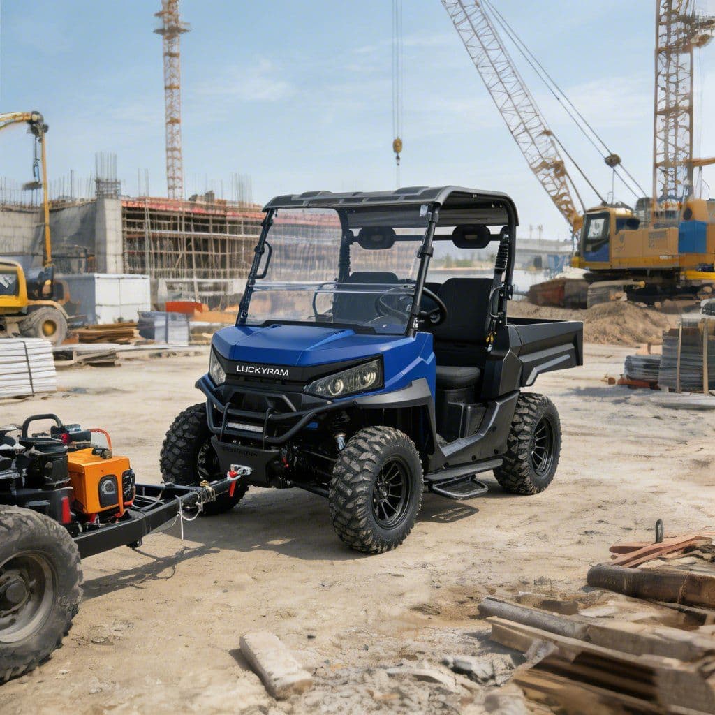 4WD off Road UTV за ловење 1000kg Влечење 20kw Максимална моќност 73,6V