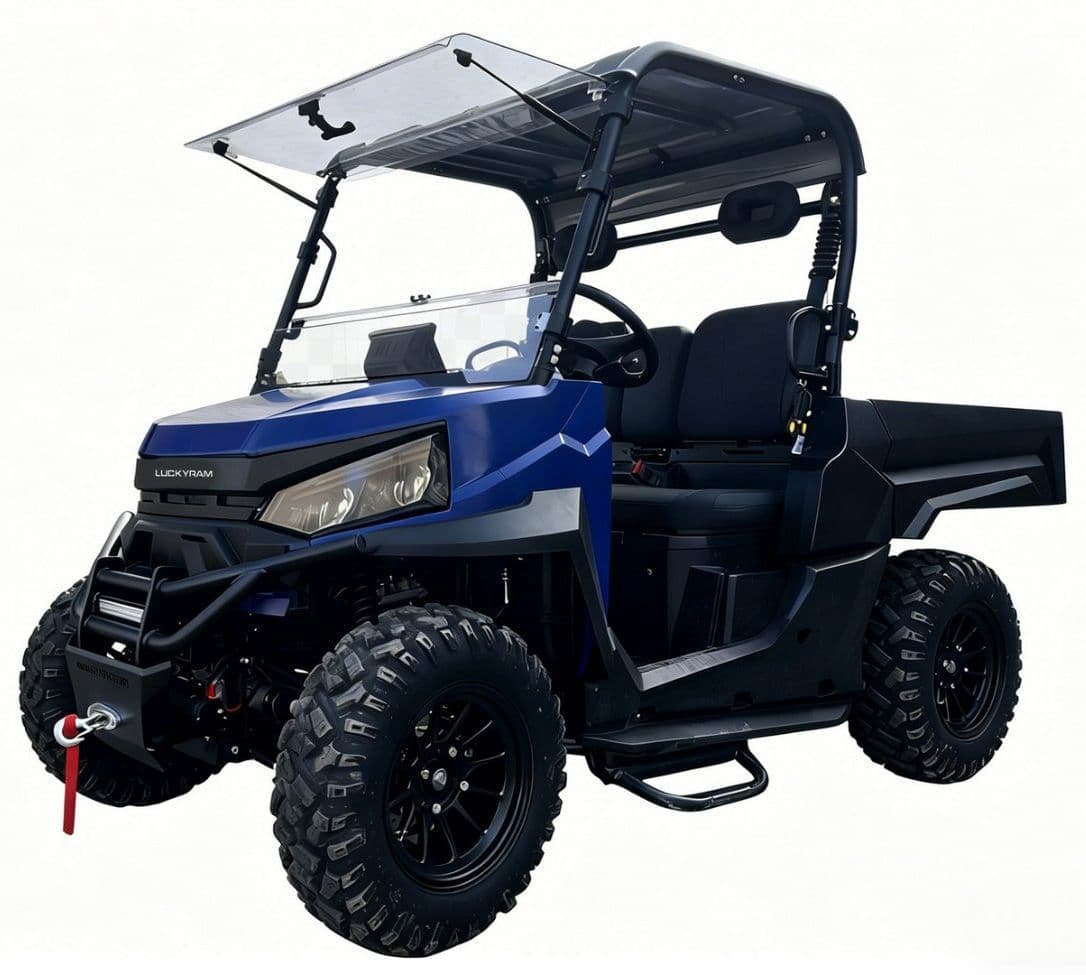 73,6V електричен UTV 10KW AC мотор 80-100km Опсег за одржување на имотот